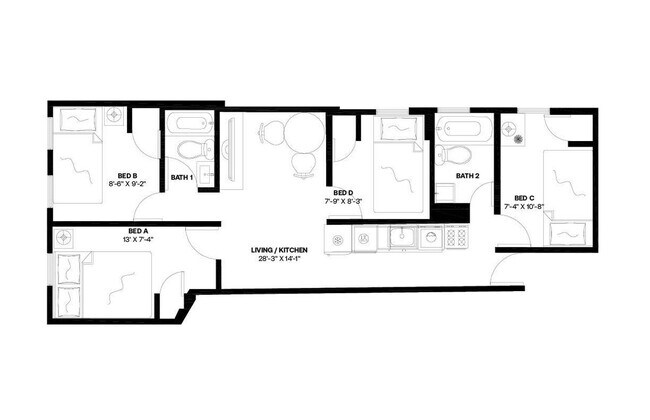 Building Photo - Room in Shared 4 bed/2 bath home