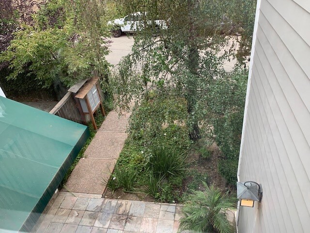 view of front of building from inside - 6415 Snake Rd