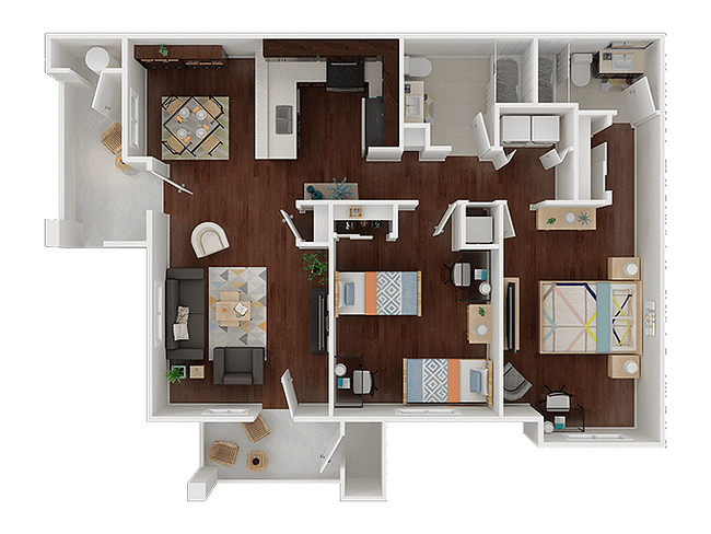 2 bedroom 2 bath - Axis at Compass Pointe