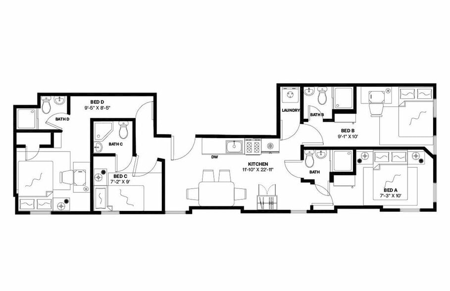 Building Photo - Room in Shared 4 bed/4 bath home