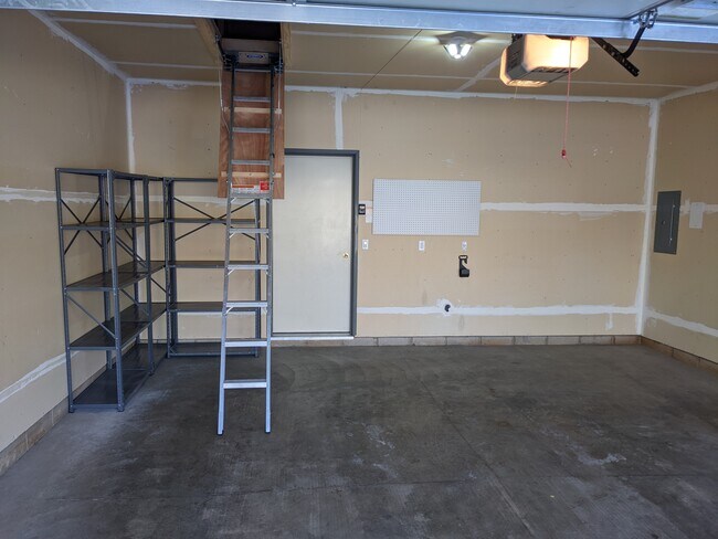 Two car garage with attic storage - 5851 Prairie Ridge Dr