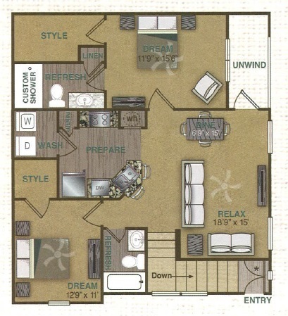 Floorplan - Stonepost Crossing Apartments