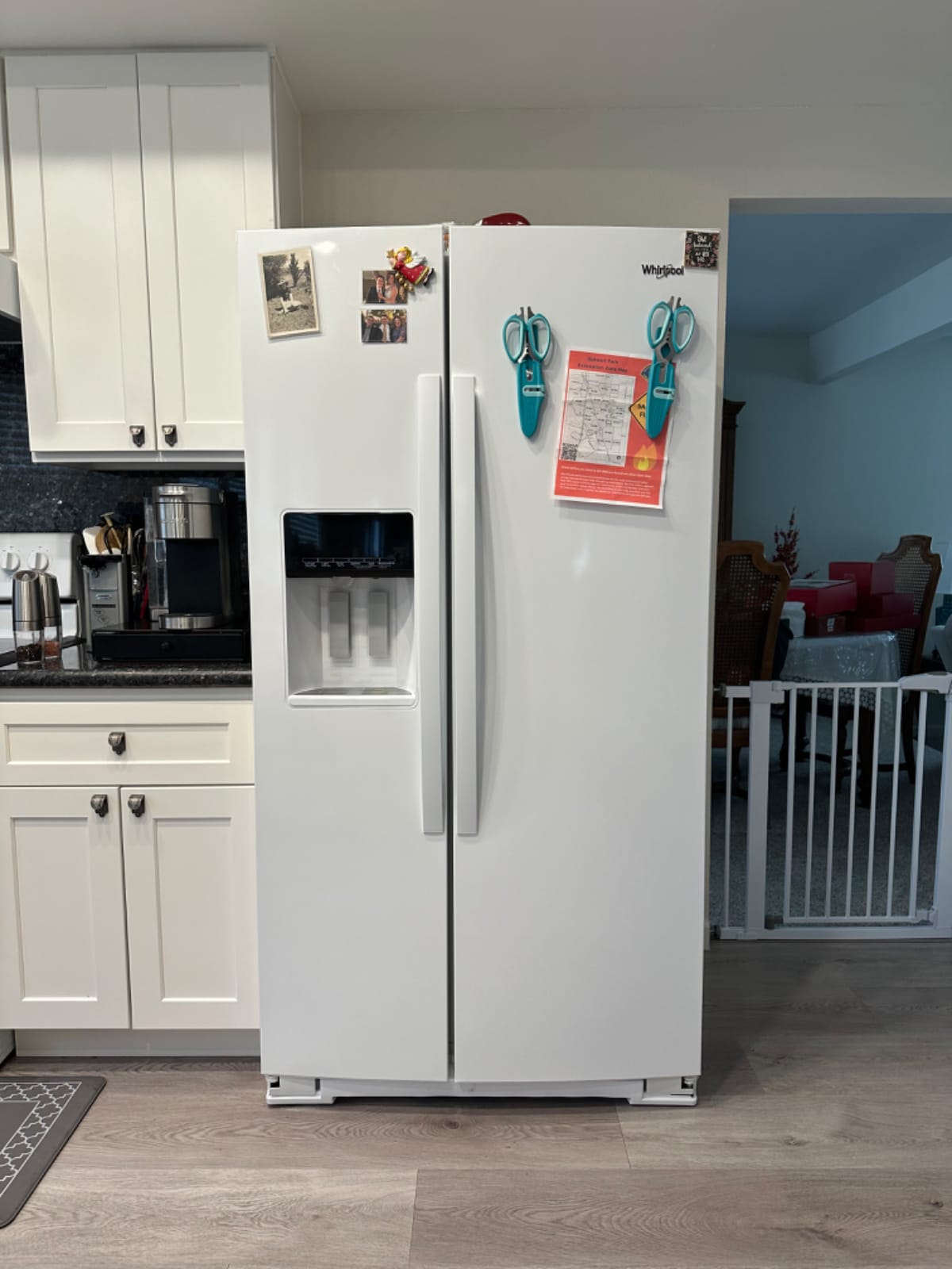 Shared kitchen, extra fridge in garage - 1191 San Antonio Dr