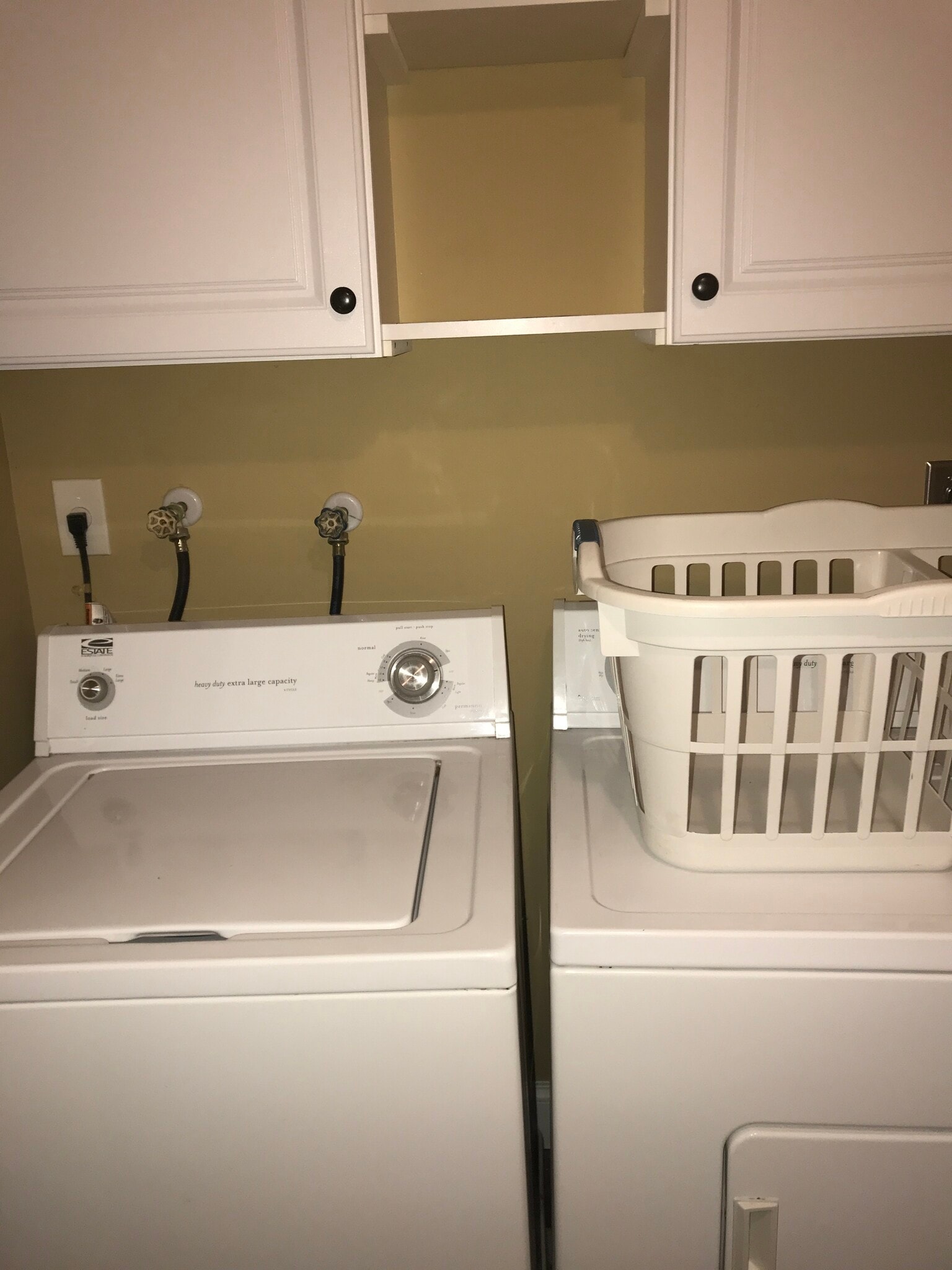lots of storage above washer and dryer - 123 Deer Creek Blvd
