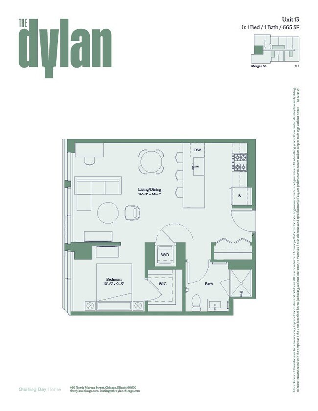 Floorplan - The Dylan Chicago