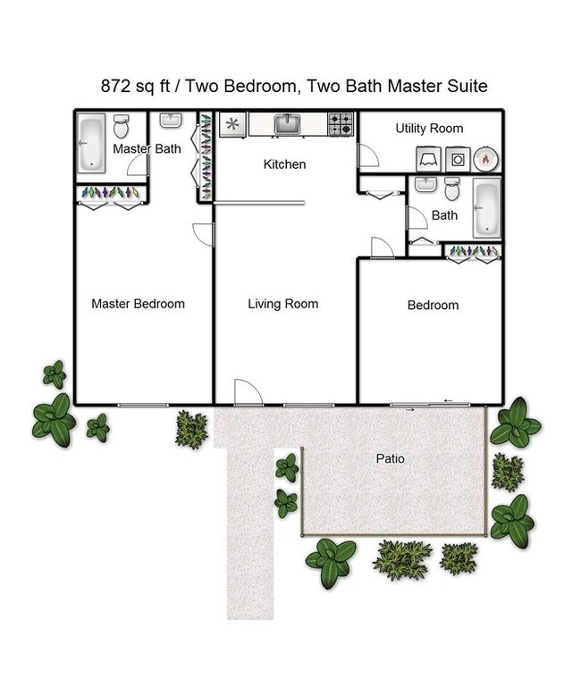 2BR/2BA - Mark Landing II Apartment Homes
