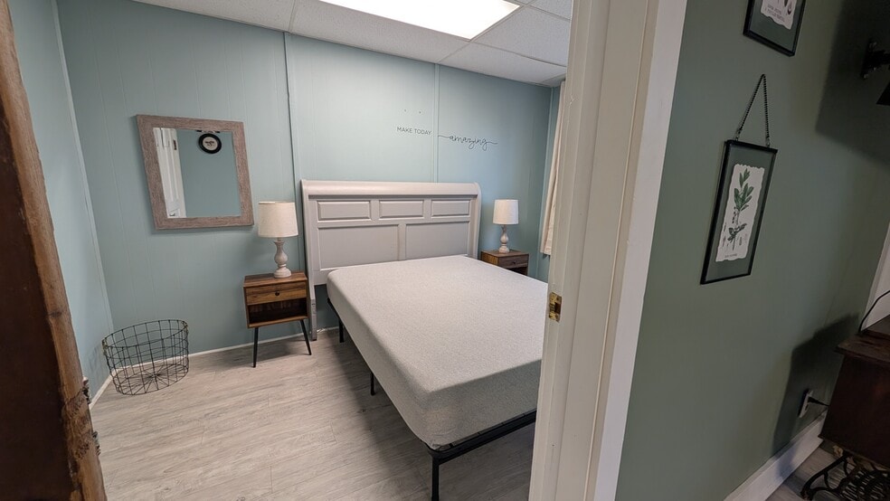 Furnished Bedroom with Full Size Bed - 113 N Main St