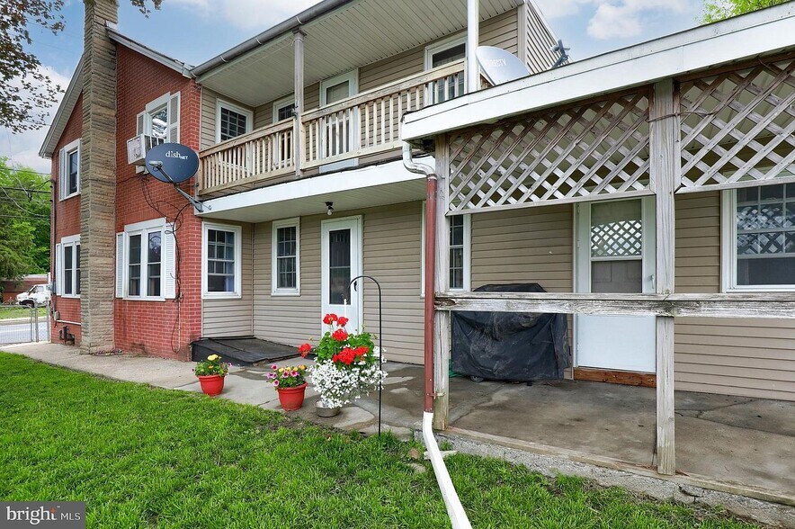 Second Floor and Kitchen Side Entrance below - 1102 Lancaster Ave