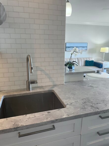Deep stainless stel sink with new garbage disposal - 15 S Golfview Rd