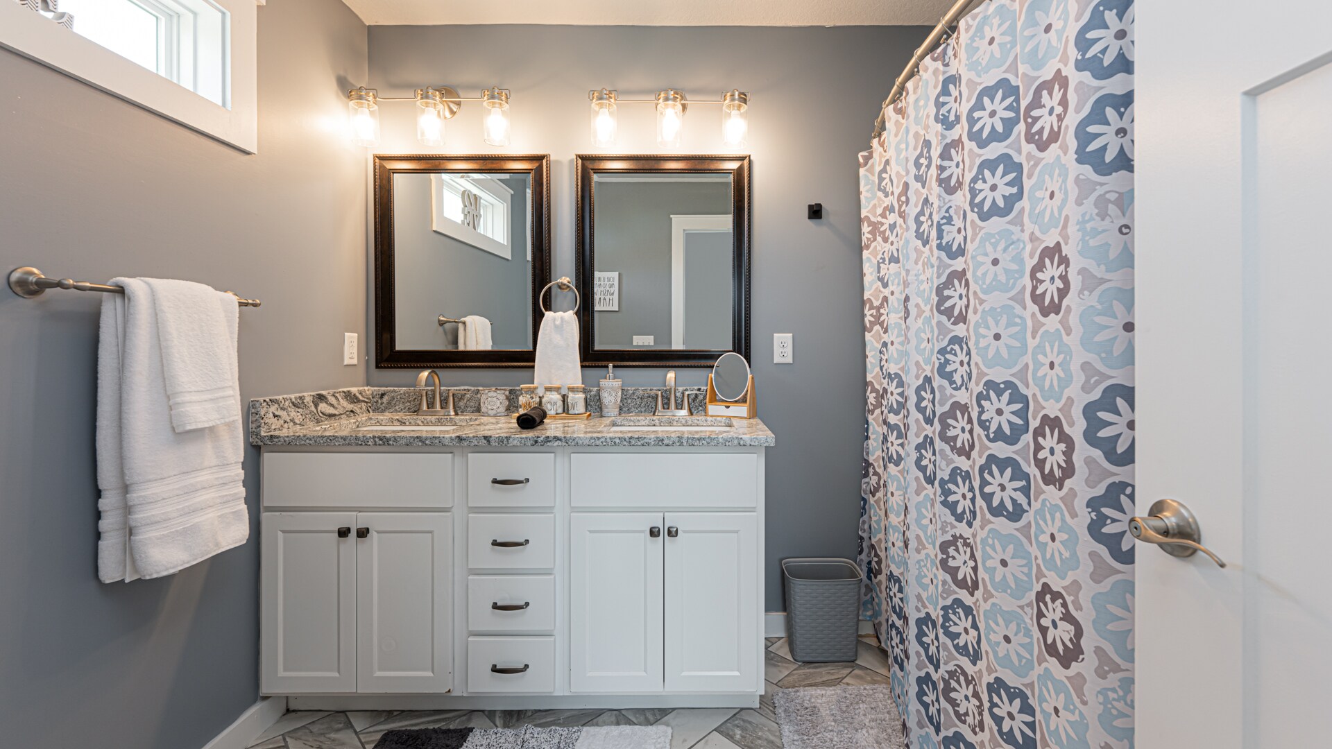 Primary Bedroom Has Ensuite Bath W Dual Vanities And Shower Tub Combo - 664 Old Fort Rd