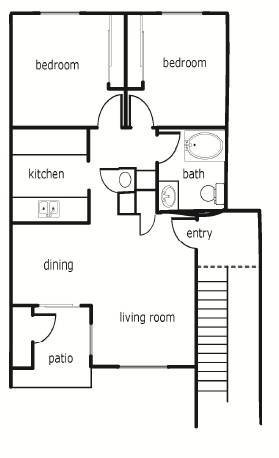 2BR/1BA - Meadowbrook Apartments