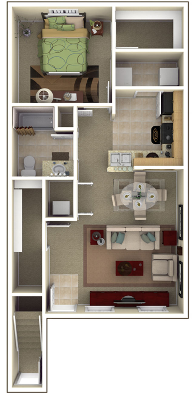 Floorplan - The Commons at Spring Mill Apartments