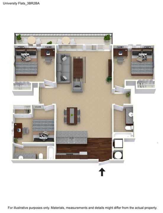 3 bedroom C1 - The Ellys