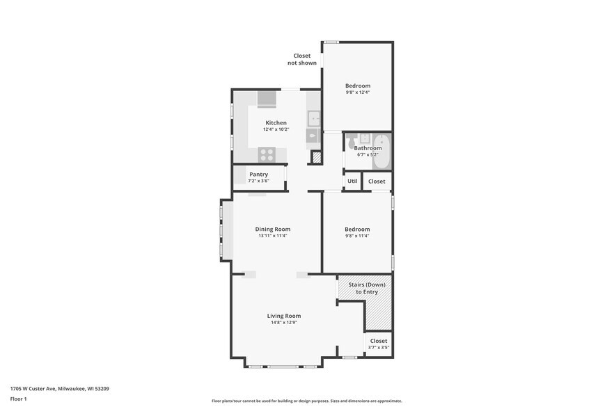 Floor Plan - 1705 W Custer Ave
