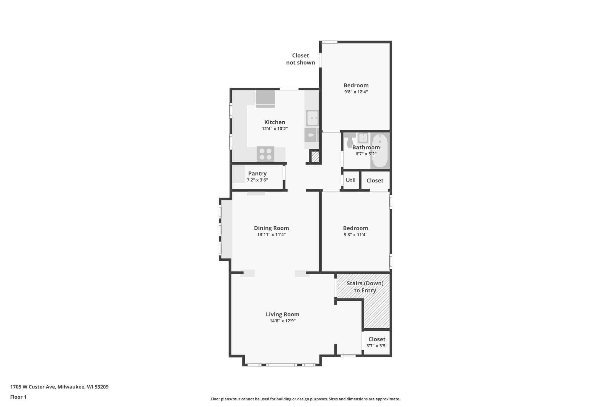 Floor Plan - 1705 W Custer Ave