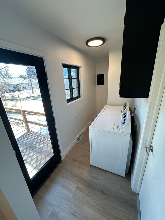 Laundry and back door - 1108 Constitution Ave