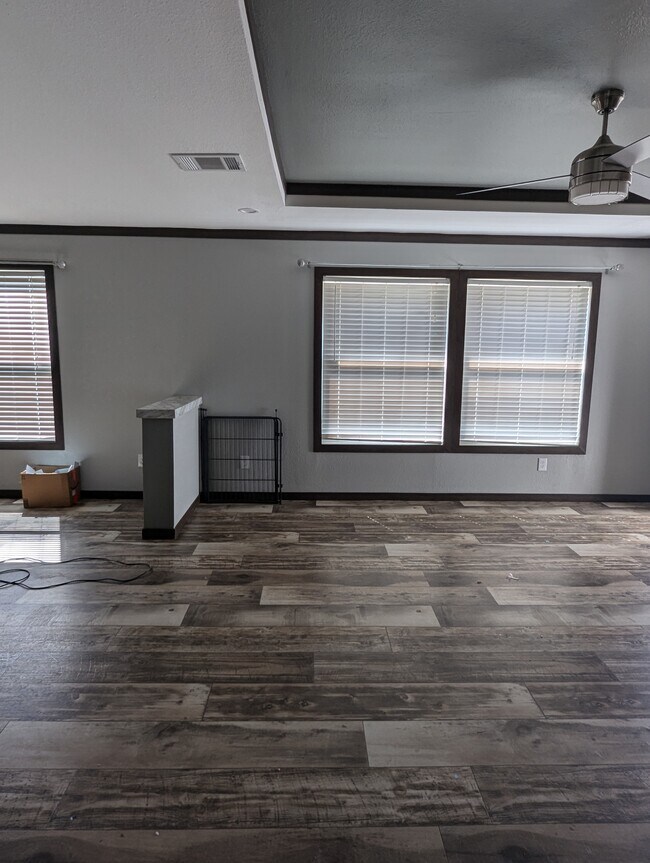 half wall to separate living room from dinning room - 179 Davis Rd