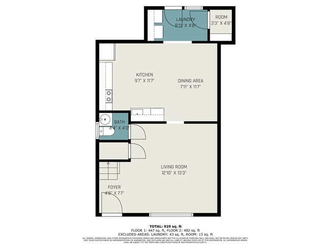 Floor Plan - 1st Floor - 4506 Everett Ct