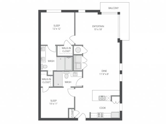 Floorplan - AMLI Old 4th Ward