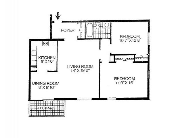 2BR/1BA - Rolling Ridge