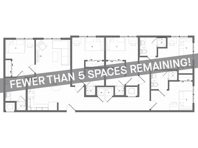 5x5 Premium B - Fewer than 5 Spaces Remaining! - HERE Tuscaloosa Student Apartments