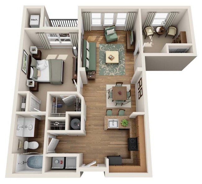 Floorplan - Summerfield At Morgan Metro Apartments