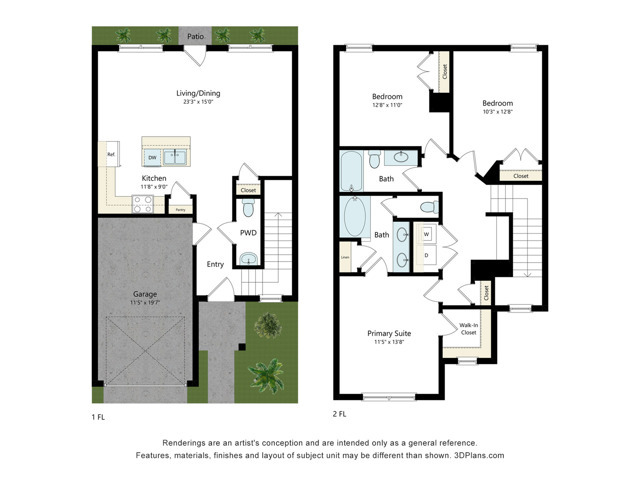 Lavender Floor Plan - Covey Homes Sweetwater