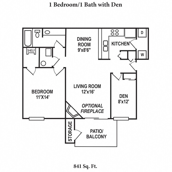 Floorplan - Deercross Apartments