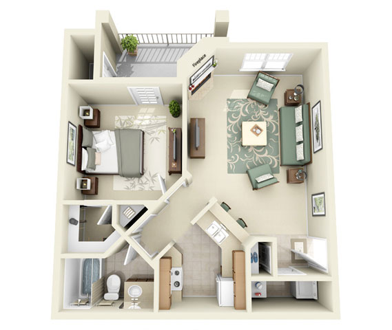 Floorplan - Courtney Downs Apartment Homes