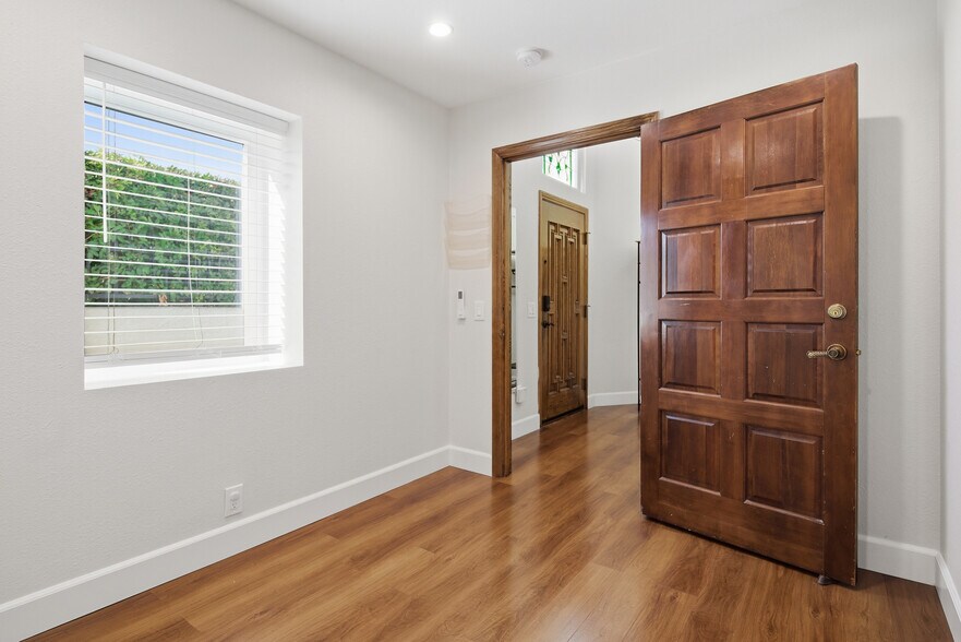 Office is located off entry to guest house - 369 Palm Ave