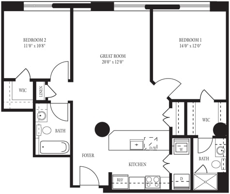 CO-H_2Bed_2Bath_988 Sq Ft - Consolidated