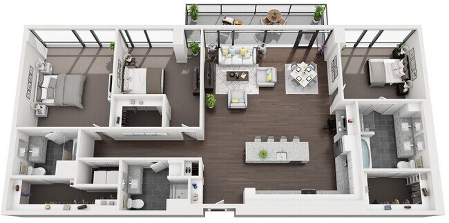 Floorplan - 1000 Speer by Windsor