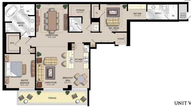 1BR/1BA - Two City Plaza