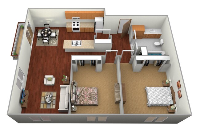 Floorplan - Pelican Heights Apartments