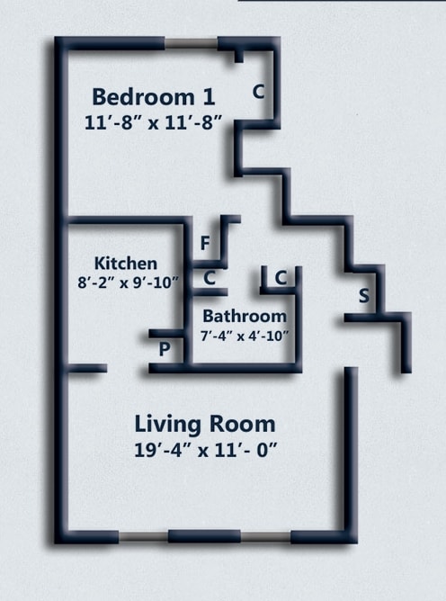 Floorplan - Old Post Apartments