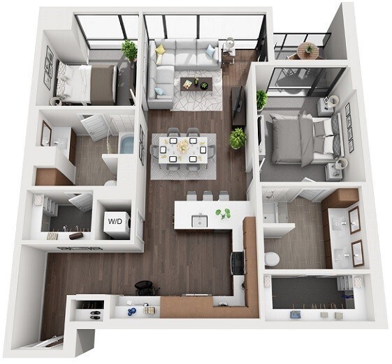 Floorplan - 1000 Speer by Windsor