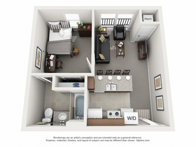 Floorplan - The Courtyards Apartments