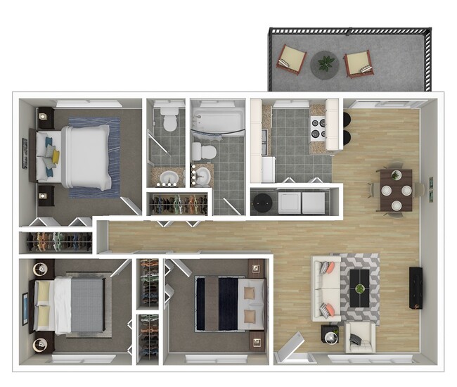 Floorplan - Harrison Square Apartments