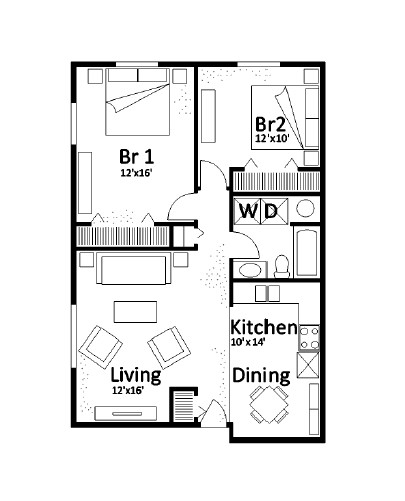 Floorplan - Bison Apartments