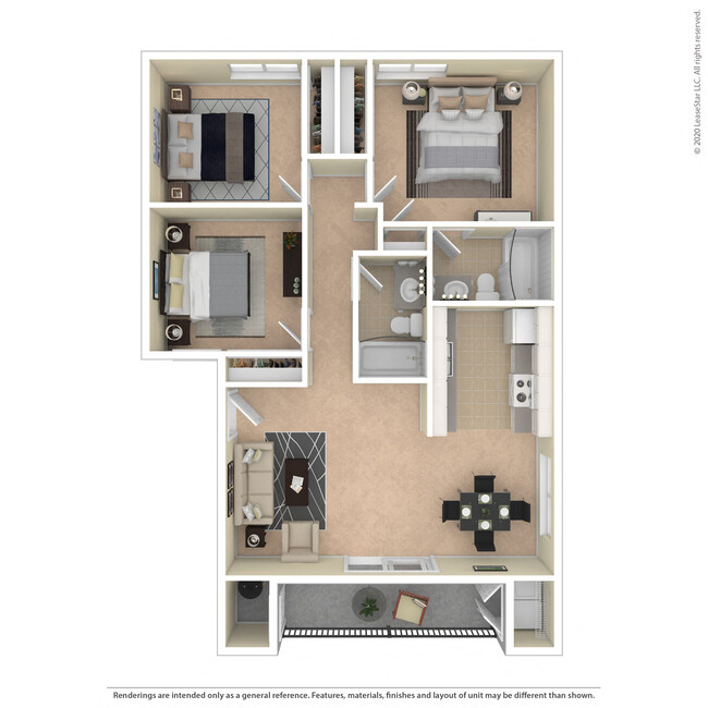 Floorplan - Canyon Run Apartments