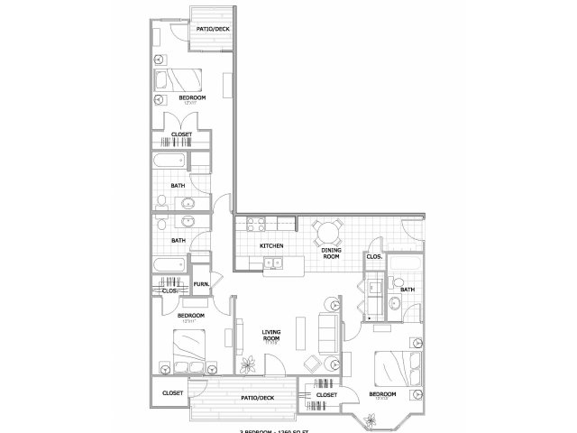 3x3 - Lake Shore Apartments