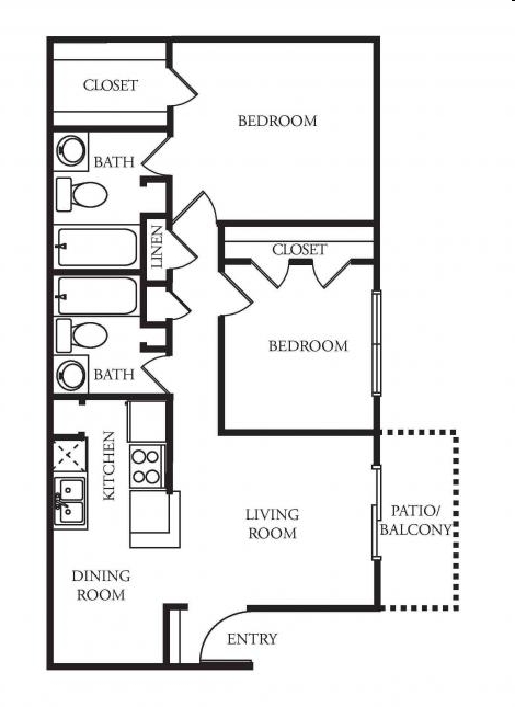 2BR/2BA - Belara