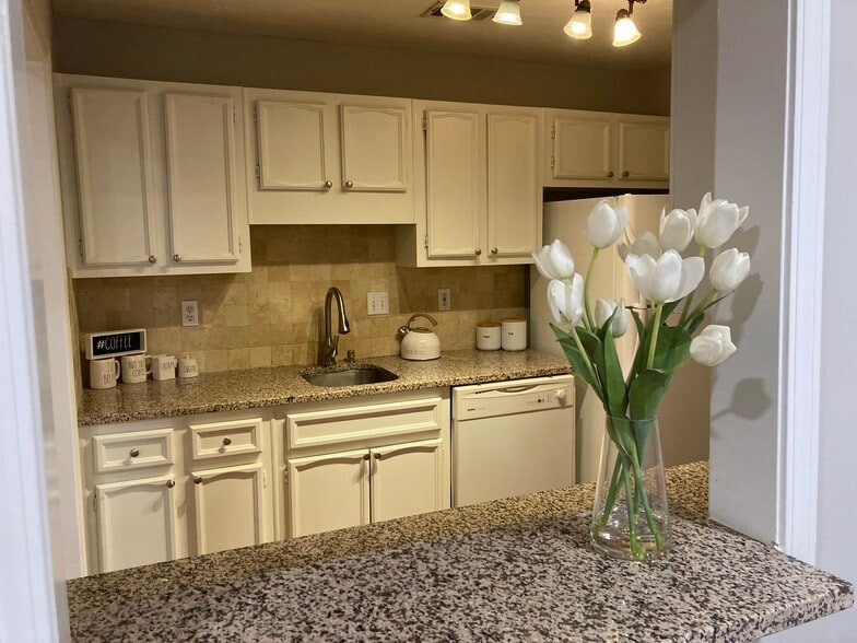 Kitchen with granite countertops - 1405 Vicksburg Plz