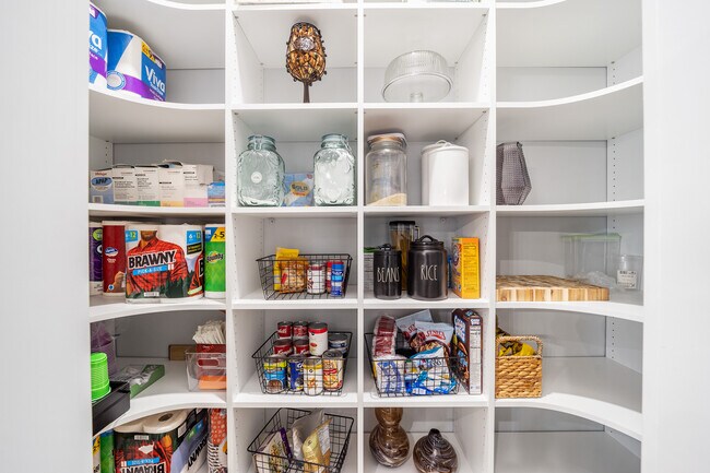pantry with wood shelves - 13265 SW 9th Rd