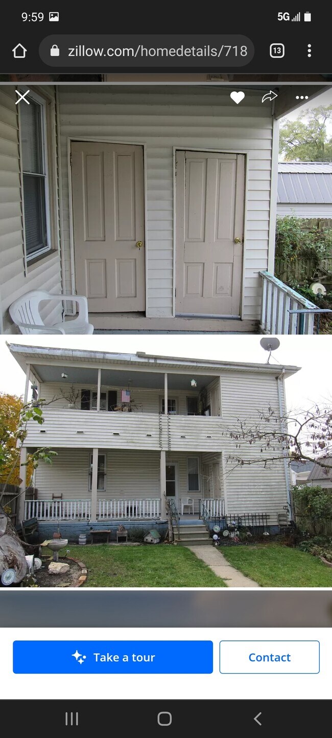 Back of the building - 718 W Jackson St