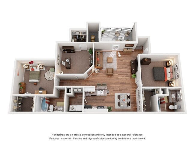 Floorplan - Huntington Chase Apartments