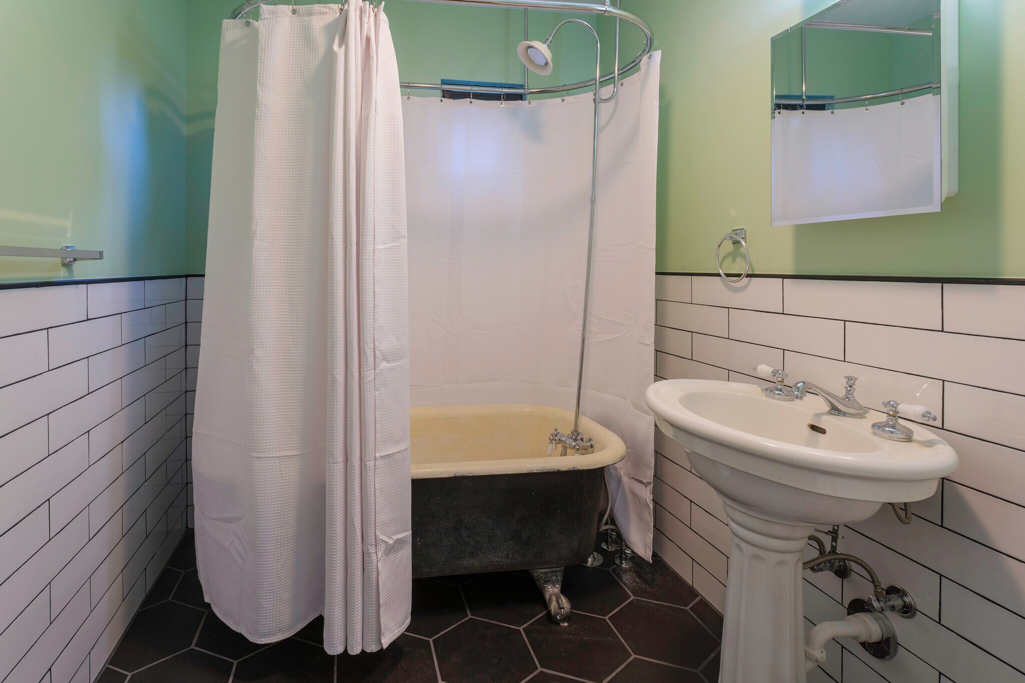 Bathroom with tub and shower - 10 Linden Dr