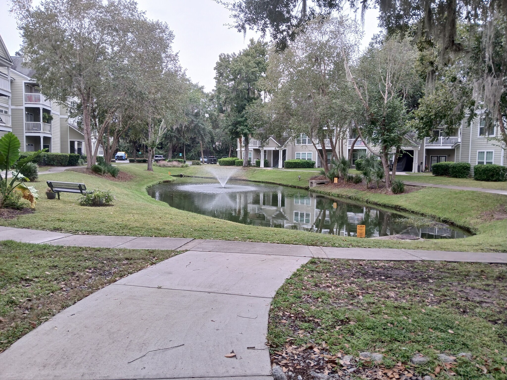 View of lagoon from street level - 100 Kensington Blvd