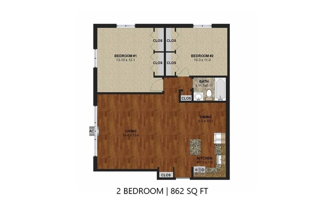 Floorplan - Dupont Ave Apartments | 3040