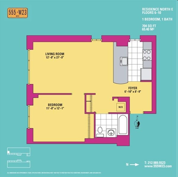 Floorplan - 555 West 23rd Street